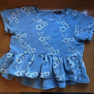 3 for $14! Shein Boxy Crop Top with Ruffle, XS